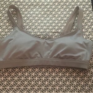 Victoria Sport padded Gray Sports Bra sz Small